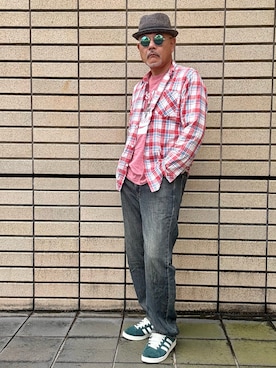 「EDWIN（エドウィン）のアイテム」を使った、カツキイサムさん（メンズ・175cm）の夏コーディネート