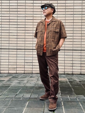 「green label relaxing（グリーンレーベルリラクシング）のアイテム」を使った、カツキイサムさん（メンズ・175cm）の秋コーディネート