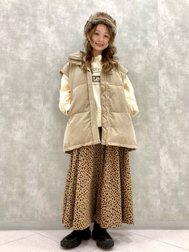 「HONEYSUCKLE ROSE（ハニーサックルローズ）のアイテム（その他アウター）」を使った、ぱっちょさん（レディース・153cm）の秋コーディネート