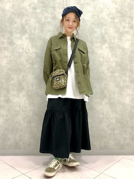 「CAMP7（キャンプセブン）のアイテム」を使った、ぱっちょさん（レディース・153cm）の冬コーディネート