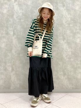 「HONEYSUCKLE ROSE（ハニーサックルローズ）の【HONEYSUCKLE ROSE】フリンジバケットハット（ハット）」を使った、ぱっちょさん（レディース・153cm）の冬コーディネート