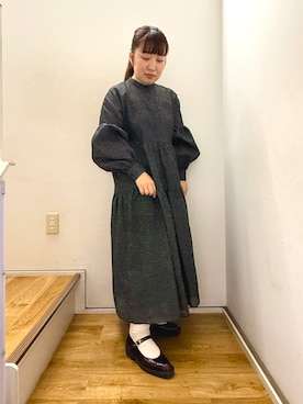 「白ソックス」｜HIMIKO　明治神宮前店さん（レディース・151cm）の秋コーディネート