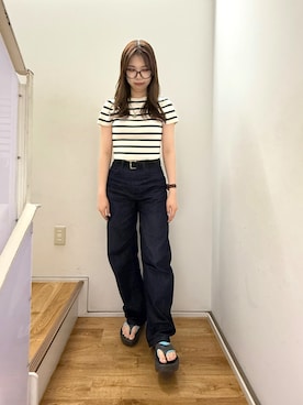 「ビーサン」｜HIMIKO　明治神宮前店さん（レディース・162cm）の夏コーディネート