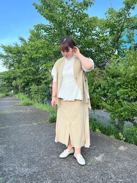 「タッセルシューズ」｜HIMIKO　明治神宮前店さん（レディース・160cm）の夏コーディネート