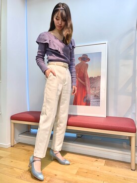 「GRL（グレイル）のアイテム（トップス）」を使った、HIMIKO　明治神宮前店さん（レディース・160cm）の冬コーディネート