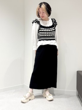 「NICAL（ニカル）のアイテム」を使った、HIMIKO　明治神宮前店さん（レディース・150cm）の春コーディネート