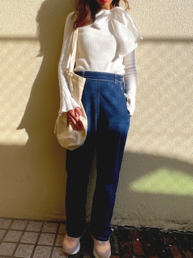 「RUCOLINE（ルコライン）のアイテム」を使った、mamamarieさん（レディース・159cm）の秋コーディネート