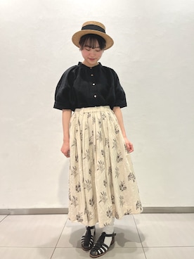 かわもと𓃟さん（レディース・153cm）の春コーディネート