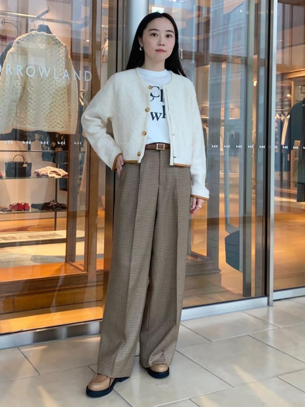 MACPHEE（マカフィー）の「パイピング クルーネックカーディガン