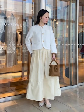 「MACPHEE（マカフィー）のアイテム（ジャケット/アウター）」を使った、Kato_TOMORROWLANDさん（レディース・158cm）の春コーディネート