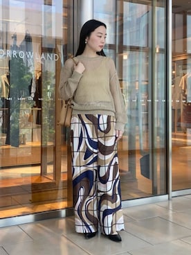 「柄パンツ」｜Kato_TOMORROWLANDさん（レディース・158cm）の春コーディネート