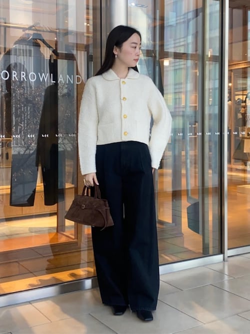 Minami様【トゥモローランドMACPHEE 】ムートンカーディガン 楽天市場】【SALE／40%OFF】ムートン クルーネックカーディガン