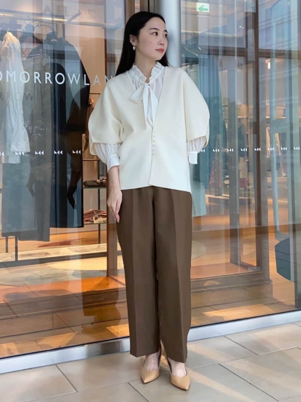 BALLSEY（ボールジィ）の「シアートロ フリルネックブラウス（シャツ 