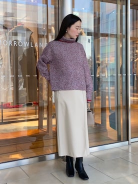 「MACPHEE（マカフィー）のアイテム」を使った、Kato_TOMORROWLANDさん（レディース・158cm）の秋コーディネート