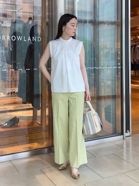 「MACPHEE（マカフィー）のアイテム」を使った、Kato_TOMORROWLANDさん（レディース・158cm）の夏コーディネート