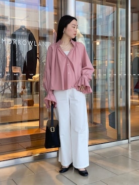 「MACPHEE（マカフィー）のアイテム」を使った、Kato_TOMORROWLANDさん（レディース・158cm）の春コーディネート