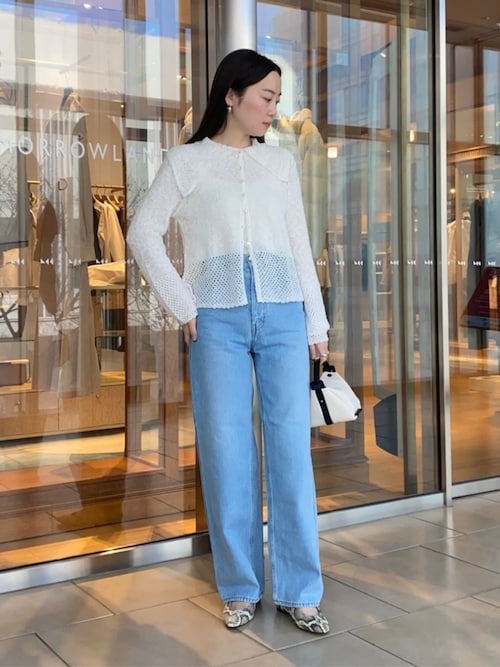 デニム ワイドストレートパンツ（デニムパンツ）｜TOMORROWLAND