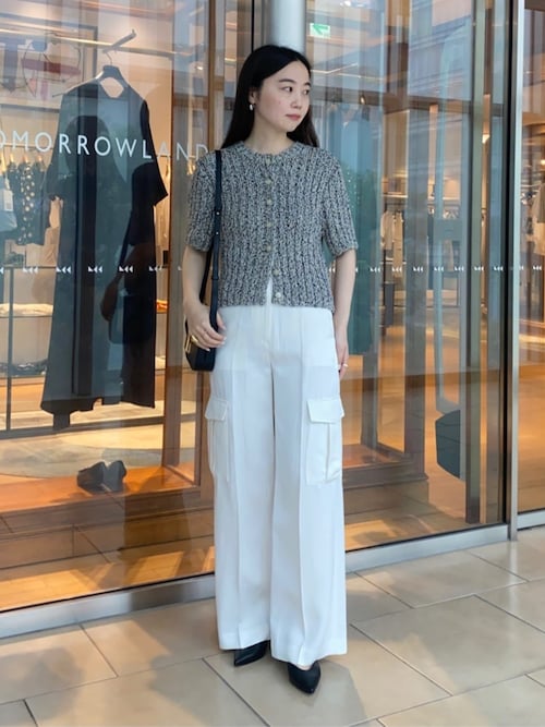 【送料&関税込】SportMax Caramel Verbas Trousers Satin belted cargo pants – 08sircus