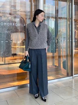 Kato_TOMORROWLANDさん（レディース・158cm）の秋コーディネート