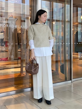 「MACPHEE（マカフィー）のアイテム」を使った、Kato_TOMORROWLANDさん（レディース・158cm）の冬コーディネート