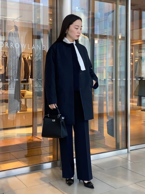 ドライダブルクロス セミワイドフレアパンツ（スラックス）｜BALLSEY