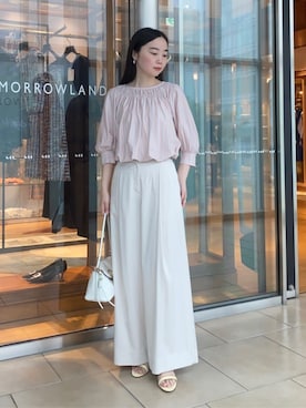 「MACPHEE（マカフィー）のアイテム」を使った、Kato_TOMORROWLANDさん（レディース・158cm）の夏コーディネート