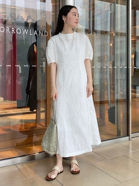 「BALLSEY（ボールジィ）のアイテム（ワンピース/ドレス）」を使った、Kato_TOMORROWLANDさん（レディース・158cm）の夏コーディネート