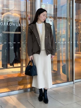 Kato_TOMORROWLANDさん（レディース・158cm）の秋コーディネート