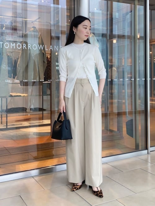 BALLSEY スラックス　パンツ ポリエステルツイル 2タックスラックスパンツ（スラックス