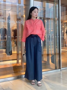 「PELLICO（ペリーコ）のアイテム（シューズ）」を使った、Kato_TOMORROWLANDさん（レディース・158cm）の春コーディネート