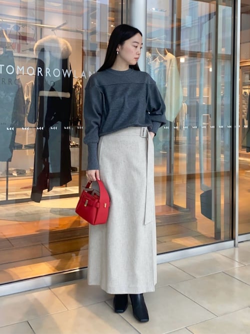 マカフィー ニットコンビジャージー クルーネックプルオーバー S 紺 ネイビー MACPHEE（マカフィー） tシャツ ニットコンビジャージー クルーネック