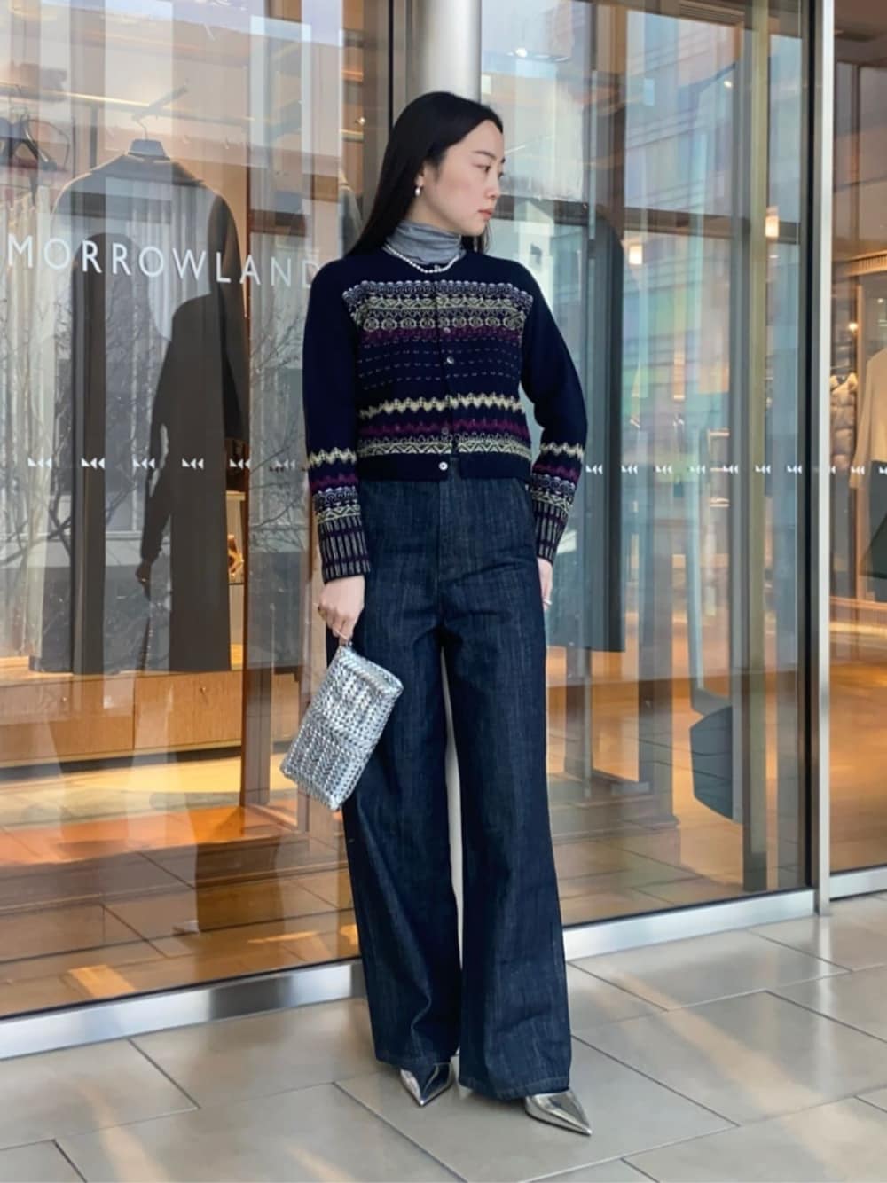 MACPHEE（マカフィー）の「ウールリブ タートルネックプルオーバー（T