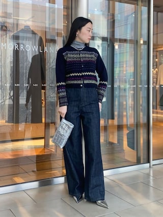 MACPHEE（マカフィー）の「ウールリブ タートルネックプルオーバー（T