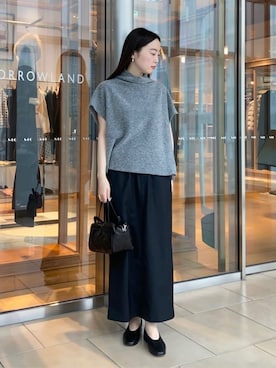 「TOMORROWLAND （トゥモローランド）のアイテム（ショルダーバッグ）」を使った、Kato_TOMORROWLANDさん（レディース・158cm）の秋コーディネート