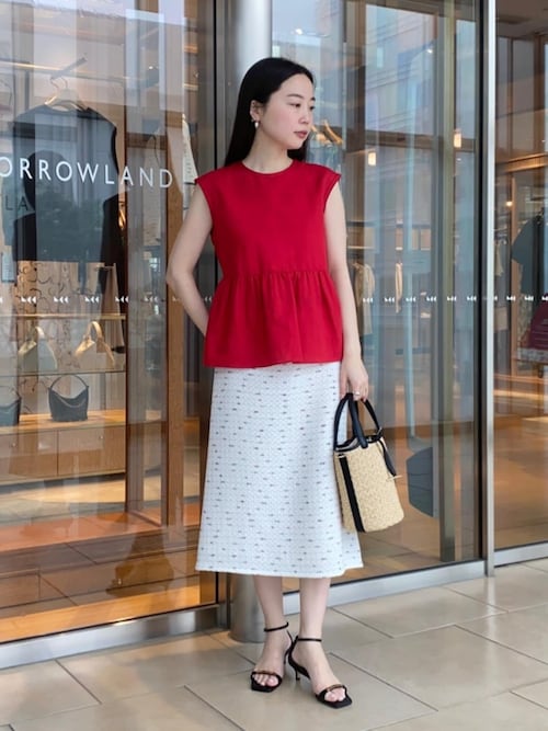 TOMORROWLAND collection ブラウス シャツ コットンリネンウェザー