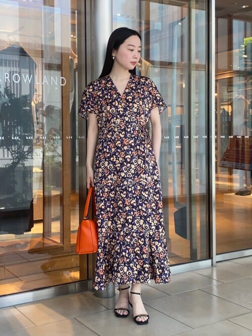 Ballsey（ボールジィ） ワンピース 半袖 フィールドフラワープリント
