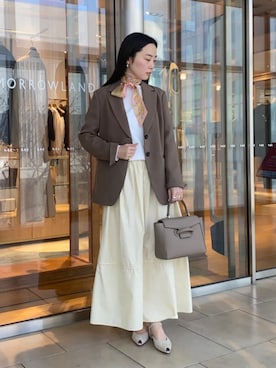 「MACPHEE（マカフィー）のアイテム」を使った、Kato_TOMORROWLANDさん（レディース・158cm）の春コーディネート