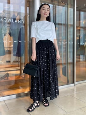 「BALLSEY（ボールジィ）のアイテム（ワンピース/ドレス）」を使った、Kato_TOMORROWLANDさん（レディース・158cm）の夏コーディネート