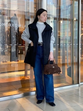 「MACPHEE（マカフィー）のアイテム」を使った、Kato_TOMORROWLANDさん（レディース・158cm）の冬コーディネート