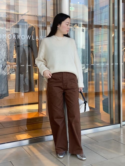 ファインウール クルーネックプルオーバー（ニット/セーター