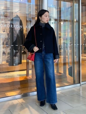 「アイテム（ジャケット/アウター）」を使った、Kato_TOMORROWLANDさん（レディース・158cm）の冬コーディネート