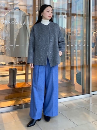 say____♡さま専用Ballseyスパンコールリバー ショートコクーンコート スパンコールリバー ショートコクーンコート｜トゥモローランド