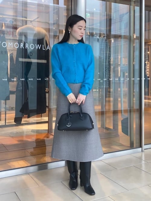 フラッフィーヤーン クルーネックカーディガン（カーディガン/ボレロ