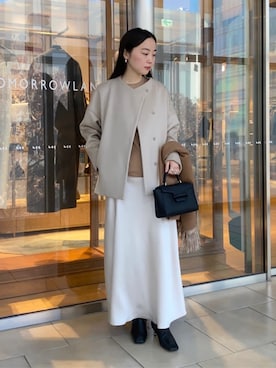 「MACPHEE（マカフィー）のアイテム」を使った、Kato_TOMORROWLANDさん（レディース・158cm）の冬コーディネート