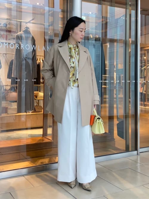 ミスティーフラワープリント バックリボンブラウス（シャツ/ブラウス