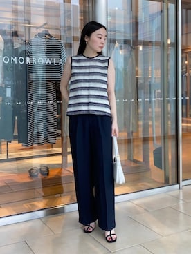 「MACPHEE（マカフィー）のアイテム」を使った、Kato_TOMORROWLANDさん（レディース・158cm）の夏コーディネート