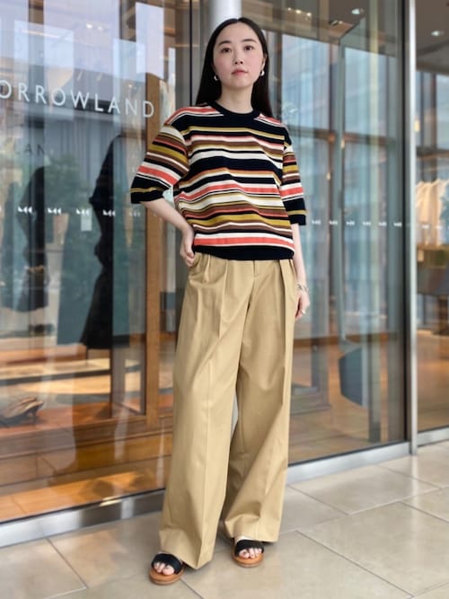 TOMORROWLAND tricot コットンナイロン ニットTシャツ TOMORROWLAND｜TOMORROWLAND tricot コットンナイロン ニットT