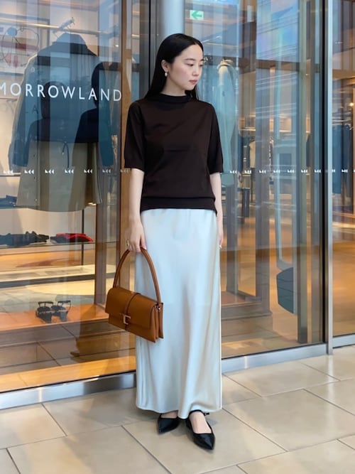 ウーステッドウール ハーフスリーブプルオーバー（ニット