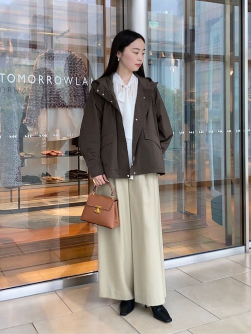 ハイカウントタフタ フーデッドショートコート（ブルゾン）｜BALLSEY