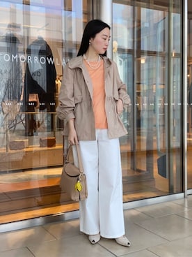 「MACPHEE（マカフィー）のアイテム」を使った、Kato_TOMORROWLANDさん（レディース・158cm）の春コーディネート